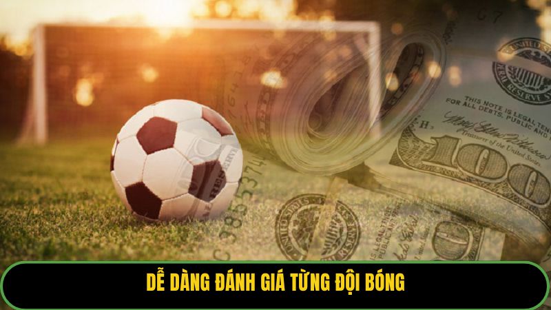 Dễ dàng đánh giá từng đội bóng