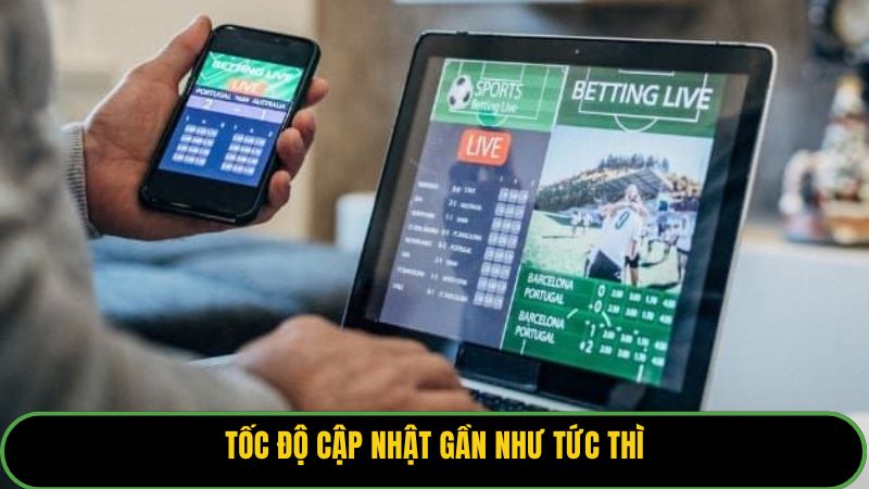 Tốc độ cập nhật gần như tức thì